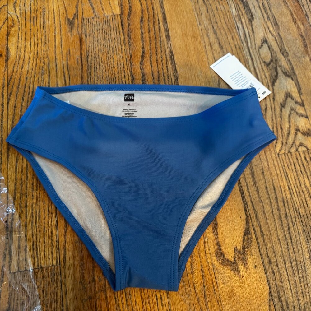 NWT Tea Collection Bikini Bottom Mariner Blue Size 12